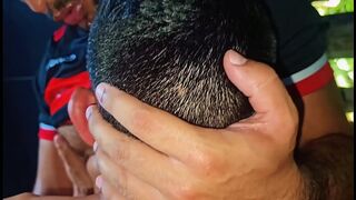 Hot Brazilian twink gets fucked by friends after football match - FULL Sheer.