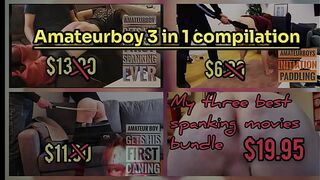 Amateurboy 3 in 1 spanking compilation promo