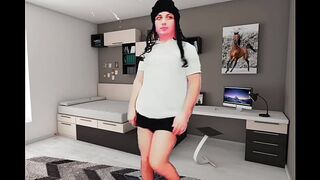 Nightmare Horror Sexy Ladyboy Hot Night Dress Sexy Big Ass Booty Shemale
