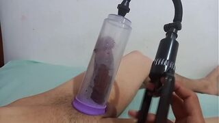 I suck the dick with the pump