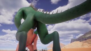 Lizard Kerpali dicks down elf (Corbac POV + xrays)