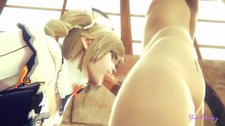 Genshin Impact Yaoi - Could Barbara Femboy SWALLOW all that MILK?