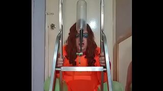 come on guys come fill my tube to the top i will swallow it all the way down the back of my throat