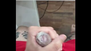FETISH - CUMMING INSIDE A CONDOM