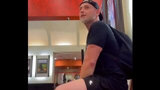 Gifted fucked me in the mall bathroom! He gave me milk in his mouth!