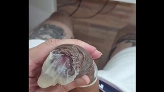 CUMMING INSIDE A CONDOM - FETISH