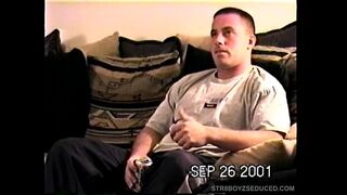 Straight Boy Justin Jacks Off and Shoots His Load