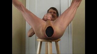 Sized Anus Stretches Wide For a Giant Butt Plug