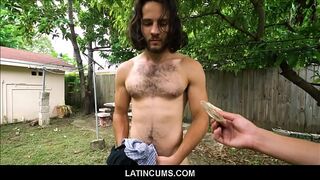 LatinCums.com - Straight Latin Jock Boy Fucked Outdoors For Cash By Filmmaker POV