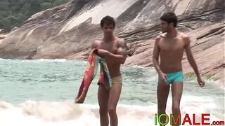 Latino j. and Kaike raw fucking hard outdoors