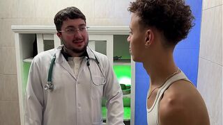 Young and passive doctor helped patient who was afraid of feeling a finger in his ass | COMPLETE ON RED