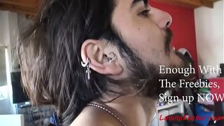 Hairy Stud Rides Cock For Cash