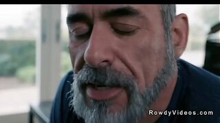 Fit stepdad anal fucks young gay with big cock