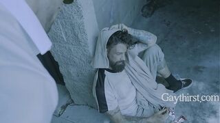 Weirdo Picks Up A Homeless Man To Clean Up & Fuck - Roman Todd, Alpha Wolfe