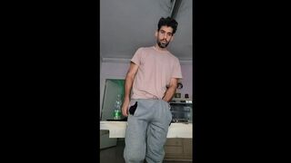 Straight guy exercising his ass