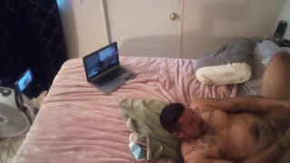 Sexy guy fucks himself with dildo then explode in his own mouth, face and body (add me) like me