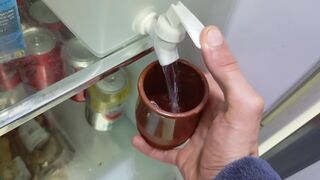 The Dirty Guy Shows You His Flaccid Cock Full of Semen and Cleans the Cumshot from the Previous Vide