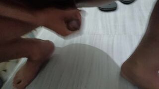 I got too horny. So ended up in bathroom for cumming.