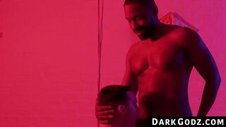 DarkGodz.com - Ebony male's domination of a petite gay in a raw, interracial pounding