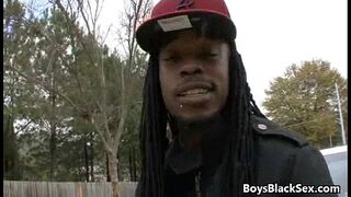 Muscular Black Dudes Fuck White Gay Boys 04