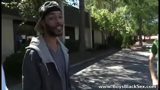 BlacksOnBoys - Gay blacks fuck hard white sexy twink 08