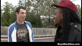 Hot black sexy dudes fuck gay white teen boys 04