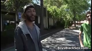 White Sexy Teen Gay Boy Enjoy Big Black Cock Deep In His Tight Ass 08