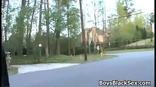 Black Muscled Gay Dude Fuck White Teen Boy Hard 12