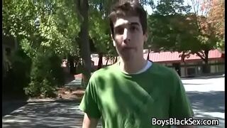 White Sexy Teen Gay Boy Love Big Black Dick Inside Him 08
