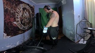 Naked Strength Training ,Muscle Flex n Failing Cock Edging Masturbation(8K VR Version in OF and FH)