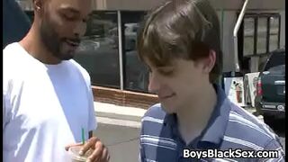 White Gay Sexy Teen Boy Enjoy Big Black Cock 12