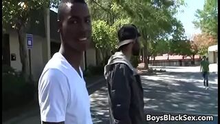 Blacks On Boys - Gay Bareback Interracial Rough Fuck Video 08