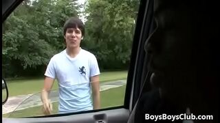 Blacks On Boys - Hardcore Interracial Gay Fuck Movie 17