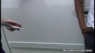 Muscled Black Gay Dude Fuck WHite Sexy Boy Hard 11