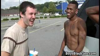 Black muscular gay dude fuck white boy hard 05