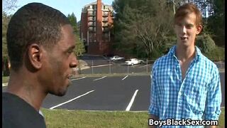 Blacks On Boys - Gay Hardcore Interracial Bareback Sex Video 15
