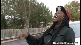 Blacks On Boys - Gay Hardcore Interracial Bareback Sex Video 04