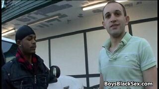 Black Muscular Gay Dude Fuck Anally White Twink Hard 22