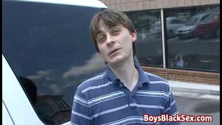 Blacks On Boys - Interracial Gay Hardcore Bareback Fuck Video 12
