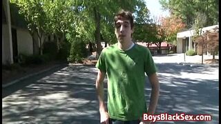 Blacks On Boys - Interracial Gay Hardcore Bareback Fuck Video 08