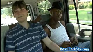 BlacksOnBoys - Gay Interracial Bareback Hardcore Fuck Video 12