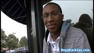 Muscular Blacg Gay Dude Fuck White Twink With His BBC 10