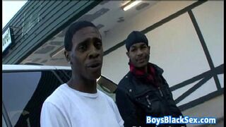 Muscular Blacg Gay Dude Fuck White Twink With His BBC 22