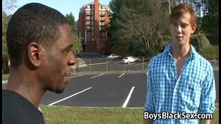 Black Muscular Gay Dude Fuck White Twink Boy - BlackOnBoys 15