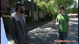 White Skinny Gay Boy Suck Big Black Dick 08