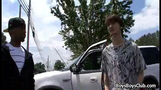 BlacksOnBoys - Black Muscular Gay Dude Gucks White Twink 14