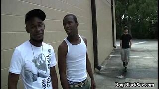 Blacks On Boys - Interracial Hardcore Gay Fuck Video 01