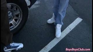 Blacks On Boys - Bareback Interracial Hardcore Fucking Movie 24