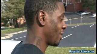Blacks On Boys - Gay Hardcore Interracial Porn Movie 15