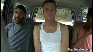 Blacks On Boys - Bareback Gay Interracial Hardcore Fucking 14
